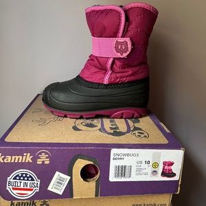 KAMIK snow boots size 10 pink